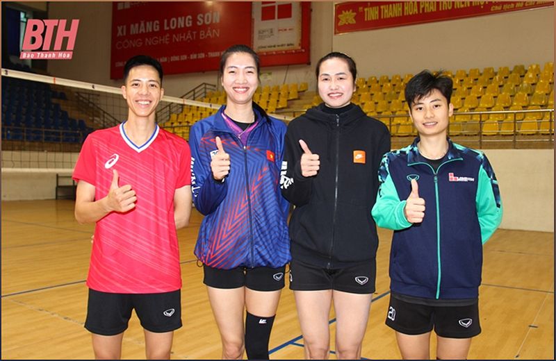 Đội bóng chuyền nữ Xi măng Long Sơn Thanh Hóa chuẩn bị cho mùa giải 2024 - 579609686