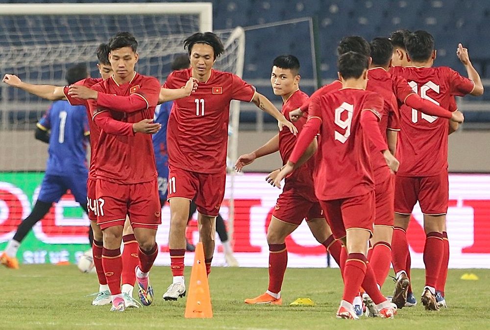 Đội tuyển Việt Nam chuẩn bị trước trận đấu với Iraq - 10285020