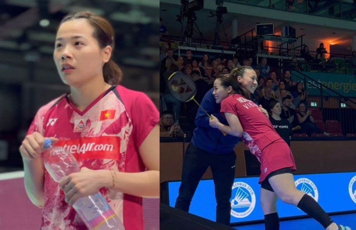 Tay vợt Nguyễn Thùy Linh nhờ HLV Mỹ gốc Hoa Lauren Lam hỗ trợ trong trận tứ kết cầu lông Đức Mở rộng 2024 - 1235052475