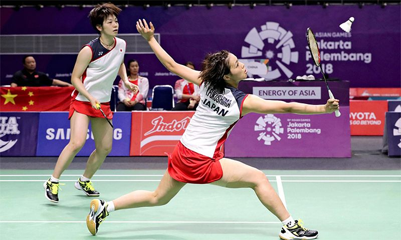 Đội tuyển cầu lông nữ Nhật Bản giành Huy chương Vàng tại Á vận hội - -257049119