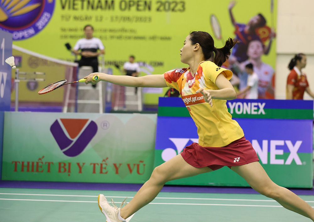 Nguyễn Thuỳ Linh tiến vào tứ kết giải Cầu lông Quốc tế Vietnam Open 2023 - 2073867862
